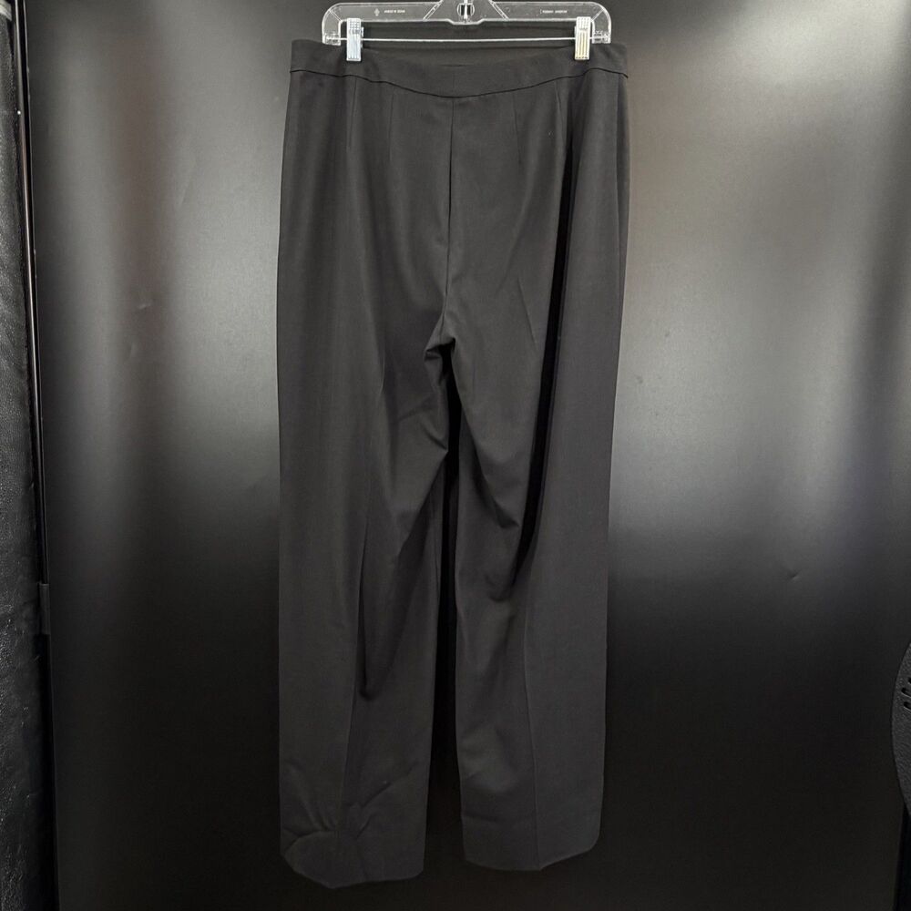 St John Pants Womens 12 Black Heather Straight Leg Dress Work *read*
